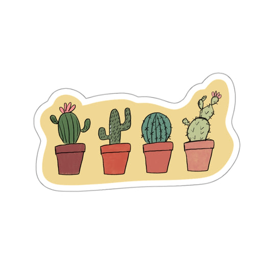 Prickly Quartet Kiss-Cut Sticker