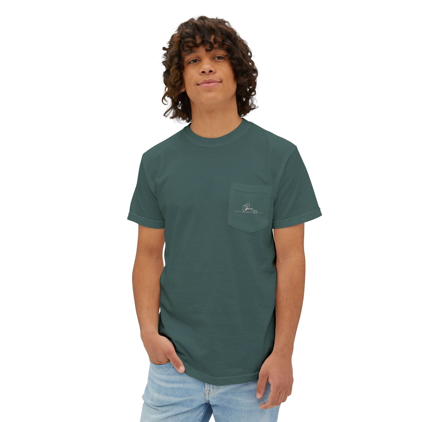 Readbared Signature Unisex Garment-Dyed Pocket Tee