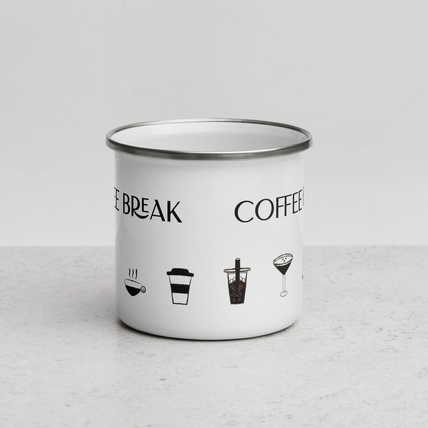 Coffee Break Enamel Mug