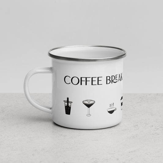 Coffee Break Enamel Mug