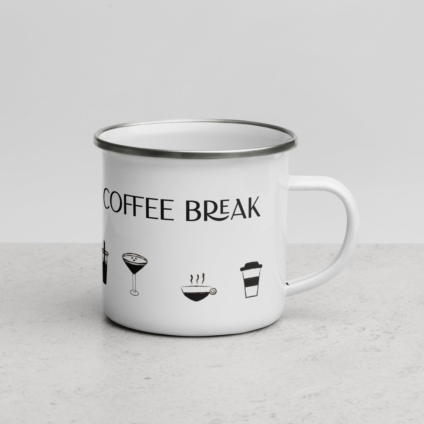 Coffee Break Enamel Mug